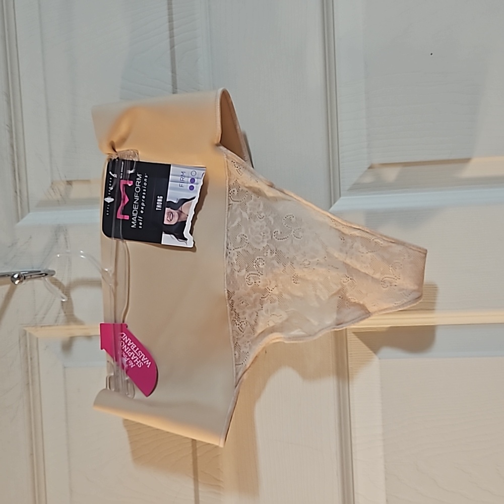 MAIDENFORM FIRM SHAPEWEAR THONG: NEW WITH TAGS: SIZE L